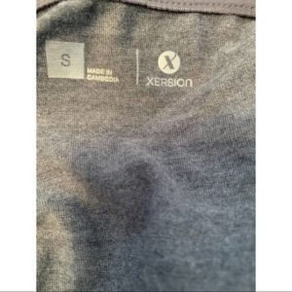 Xersion No Bad Vibes Graphic V Neck T-shirt Size Small - Picture 4 of 5